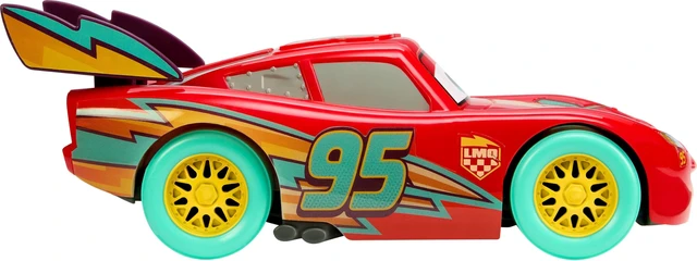 Alt view image 5 of 6 - Disney and Pixar Cars Race to Celebrate Lightning McQueen | With Lights & Sounds, Large-Scale Toy Vehicle with 10 Different Special Effects