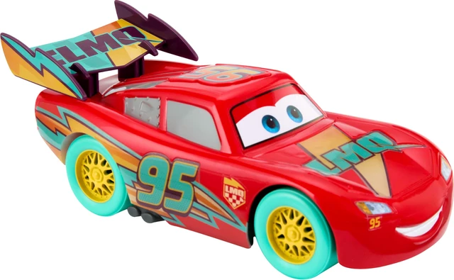 Alt view image 6 of 6 - Disney and Pixar Cars Race to Celebrate Lightning McQueen | With Lights & Sounds, Large-Scale Toy Vehicle with 10 Different Special Effects