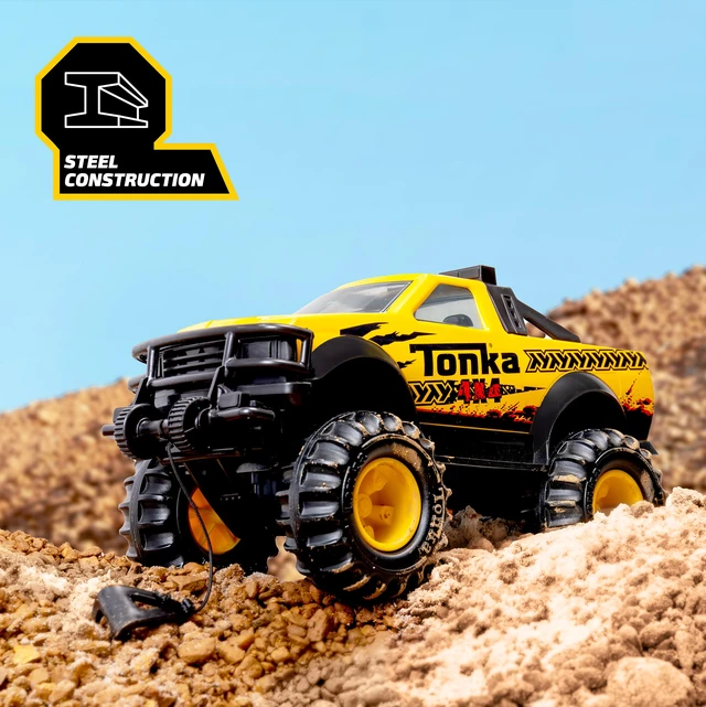 Alt view image 2 of 7 - Steel Classics 4x4 Pickup Truck - Made with Steel & Sturdy Plastic, Yellow Toy Construction Truck, Boys and Girls, Kids, Toddlers, Ages 3+