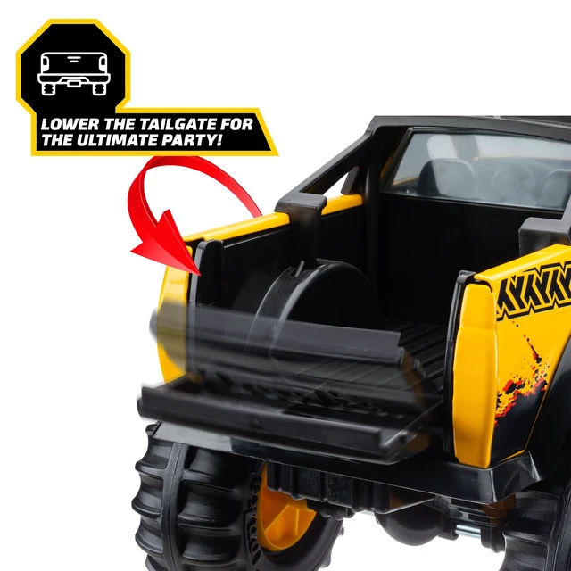 Alt view image 3 of 7 - Steel Classics 4x4 Pickup Truck - Made with Steel & Sturdy Plastic, Yellow Toy Construction Truck, Boys and Girls, Kids, Toddlers, Ages 3+