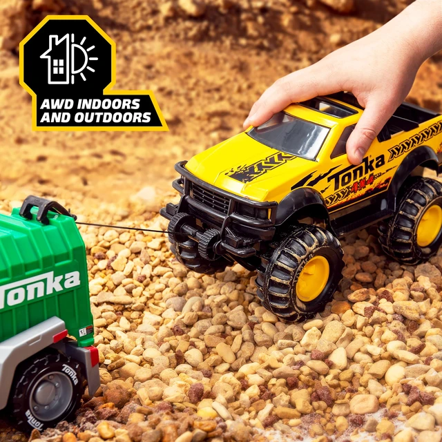 Alt view image 6 of 7 - Steel Classics 4x4 Pickup Truck - Made with Steel & Sturdy Plastic, Yellow Toy Construction Truck, Boys and Girls, Kids, Toddlers, Ages 3+