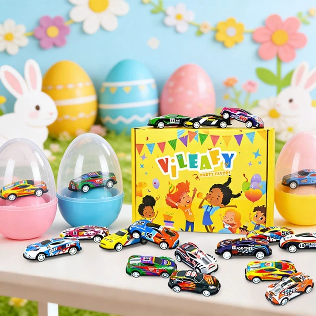 Alt view image 6 of 7 - 30 Toy Cars for Kids, Mini Race Car Party Favors & Classroom Prizes | Bulk Pull Back Small Cars for Treasure Boxes, Goodie Bag Stuffers, Boys and Girls Ages 4-8 Durable & Assorted Styles