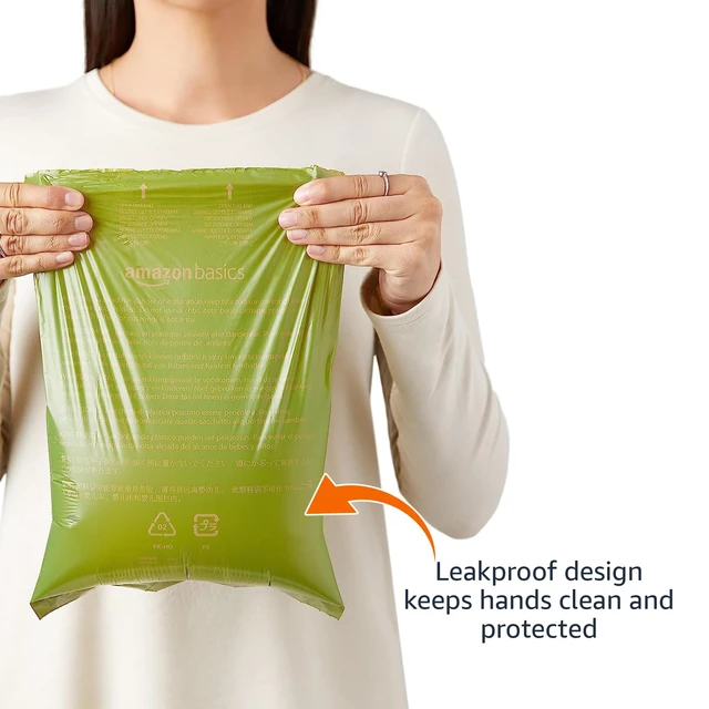 Alt view image 3 of 3 - Premium Leak Proof Dog Poop Bags with Dispenser and Leash Clip, Unscented, 13" x 9", 540 Count (36 Rolls of 15)