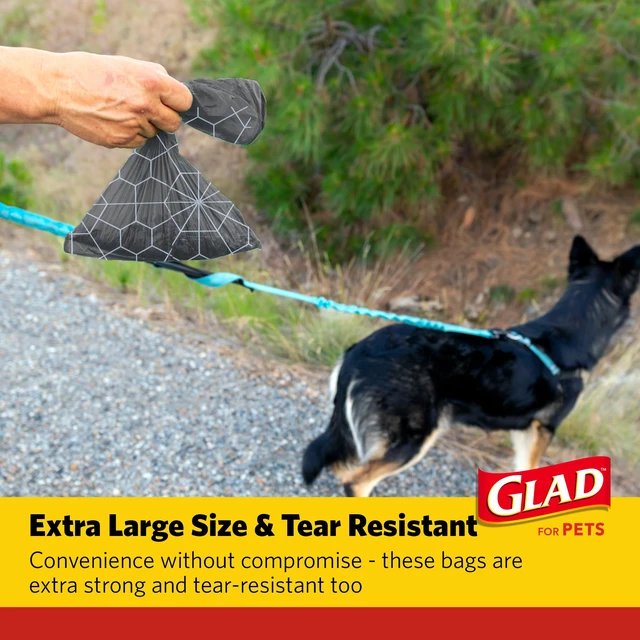 Alt view image 3 of 6 - for Pets Extra Large Scented Dog Poop Bags, Fresh Scent, 90 Count | Heavy-duty, tear-resistant bags with easy-tie handles for walking, camping, and travel