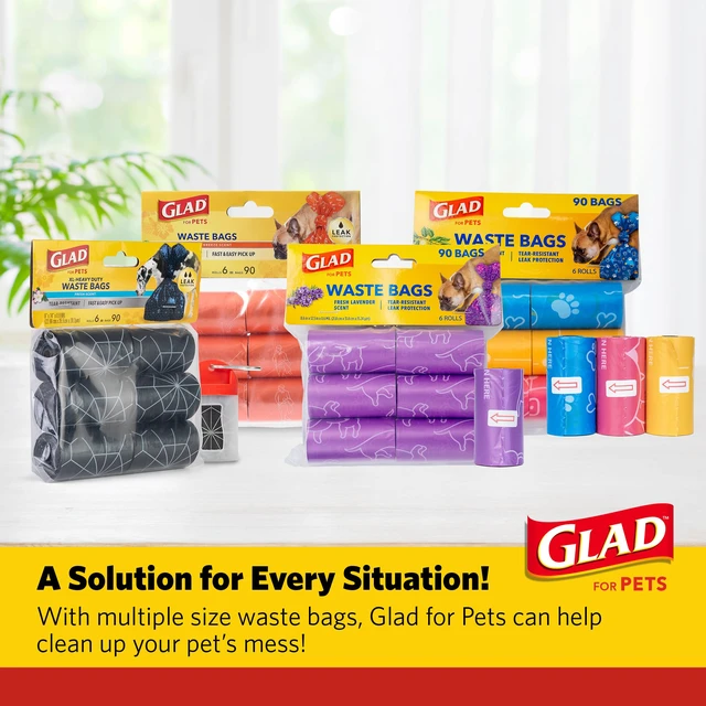 Alt view image 6 of 6 - for Pets Extra Large Scented Dog Poop Bags, Fresh Scent, 90 Count | Heavy-duty, tear-resistant bags with easy-tie handles for walking, camping, and travel