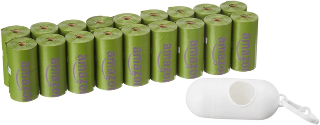 Main image of Premium Leak Proof Dog Poop Bags with Dispenser and Leash Clip, Lavender Scented, 13" x 9", 270 Count (18 Rolls of 15)