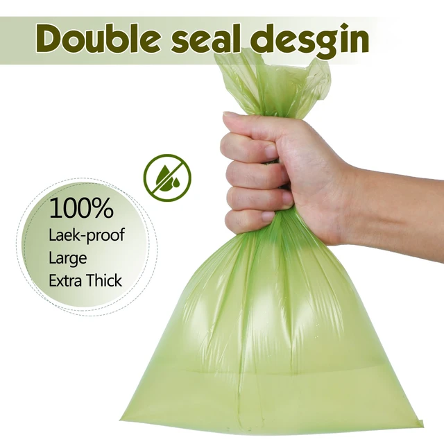 Alt view image 3 of 6 - Dog Poop Bags Rolls: Extra Thick Leak Proof Easy Tear 13 x 9 in 1140 Count Poop Bags for Dogs - Unscented Easy Open with Dispenser Helps Hands Stay Clean on Daily Dog Walks for Small Medium Large Dogs