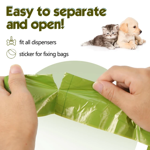 Alt view image 4 of 6 - Dog Poop Bags Rolls: Extra Thick Leak Proof Easy Tear 13 x 9 in 1140 Count Poop Bags for Dogs - Unscented Easy Open with Dispenser Helps Hands Stay Clean on Daily Dog Walks for Small Medium Large Dogs