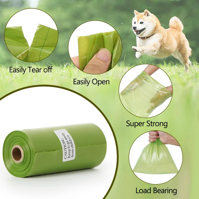 Alt view image 5 of 6 - Dog Poop Bags Rolls: Extra Thick Leak Proof Easy Tear 13 x 9 in 1140 Count Poop Bags for Dogs - Unscented Easy Open with Dispenser Helps Hands Stay Clean on Daily Dog Walks for Small Medium Large Dogs