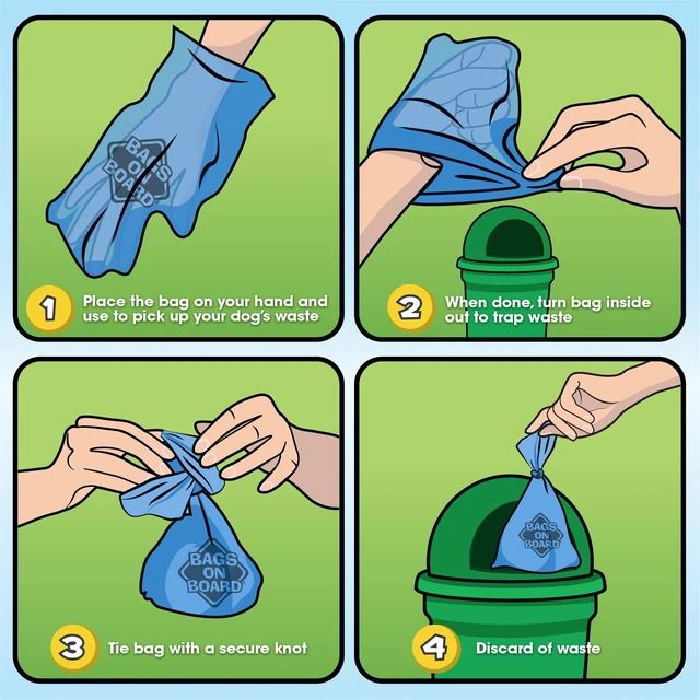 Alt view image 2 of 4 - Dog Poop Bags, Strong Leak Proof Waste Bags, 315 Count | Strong Leak Proof Dog Waste Bags, 9 x 14 Inch Size, Durable Cleanup Solution, Blue Bags, 315 Count Refill Pack