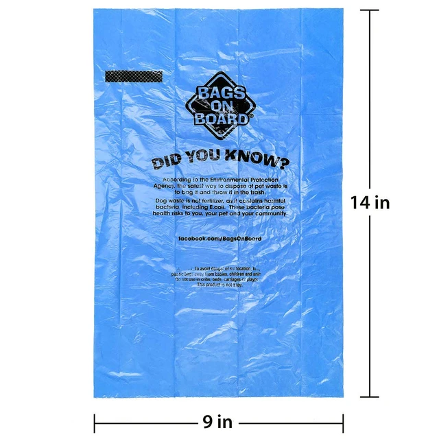 Alt view image 4 of 4 - Dog Poop Bags, Strong Leak Proof Waste Bags, 315 Count | Strong Leak Proof Dog Waste Bags, 9 x 14 Inch Size, Durable Cleanup Solution, Blue Bags, 315 Count Refill Pack