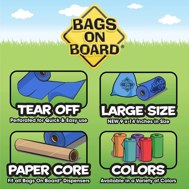 Alt view image 3 of 4 - Dog Poop Bags, Strong Leak Proof Waste Bags, 315 Count | Strong Leak Proof Dog Waste Bags, 9 x 14 Inch Size, Durable Cleanup Solution, Blue Bags, 315 Count Refill Pack