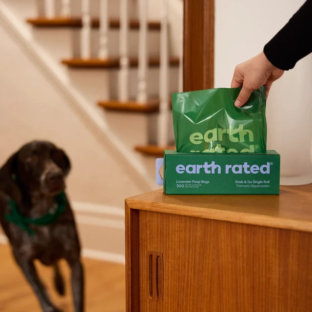 Alt view image 7 of 7 - Dog Poop Bags on a Roll, Grab and Go, 300 Bags, Lavender