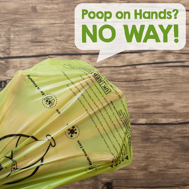 Alt view image 3 of 6 - Dog Poop Bags Rolls with OK biobased Certified, 360 Pet Waste Bags, 100% Leak Proof Extra Thick and Strong Corn Starch Based