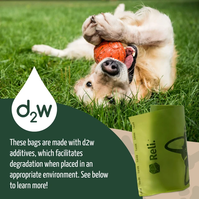 Alt view image 6 of 7 - Biodegradable Dog Poop Bags w/Holder (1200 Count - 80 Rolls Bulk) | Leash Clip Dispenser | 9x13" Large Dog Bags for Poop | Green Eco-Friendly Oxobiodegradable Waste Disposal Refills (Unscented)