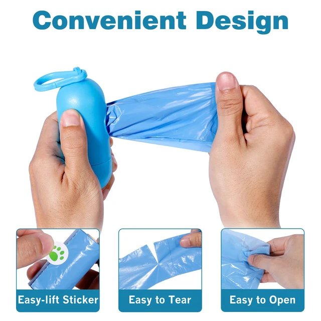 Alt view image 4 of 7 - Dog Poop Bags Rolls 240 Count Leakproof 4 Color for Mess-Free Pickup | Unscented Thick Pet Waste Bags with Dispenser for Clean Hands During Daily Walks Parks Sidewalks and Backyard Cleanup