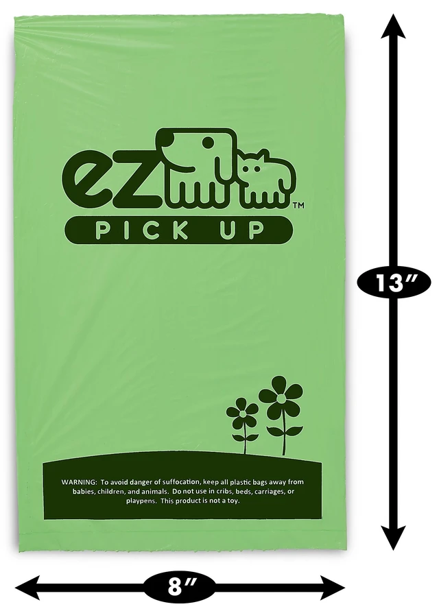 Alt view image 2 of 7 - 1000 Pet Waste Disposal Dog Poop Bags, Bags Green (Single roll, not on Small Rolls)