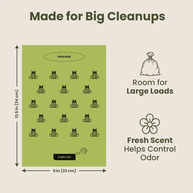 Alt view image 4 of 7 - Large Dog Poop Bags, Single Roll, Fresh Scent, Leak-Proof, 500 Bags | Thick, strong dog waste bags. Easy to tear off and open for quick cleanup