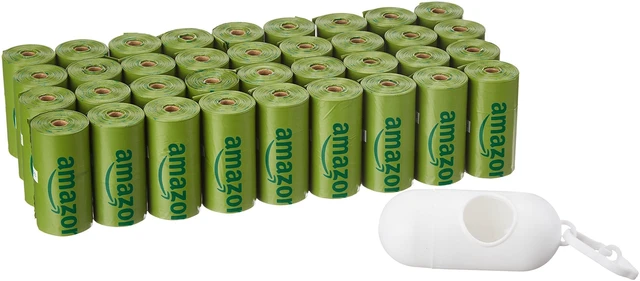 Main image of Premium Leak Proof Dog Poop Bags with Dispenser and Leash Clip, Cucumber Scented, 13" x 9", 540 Count (36 Rolls of 15)