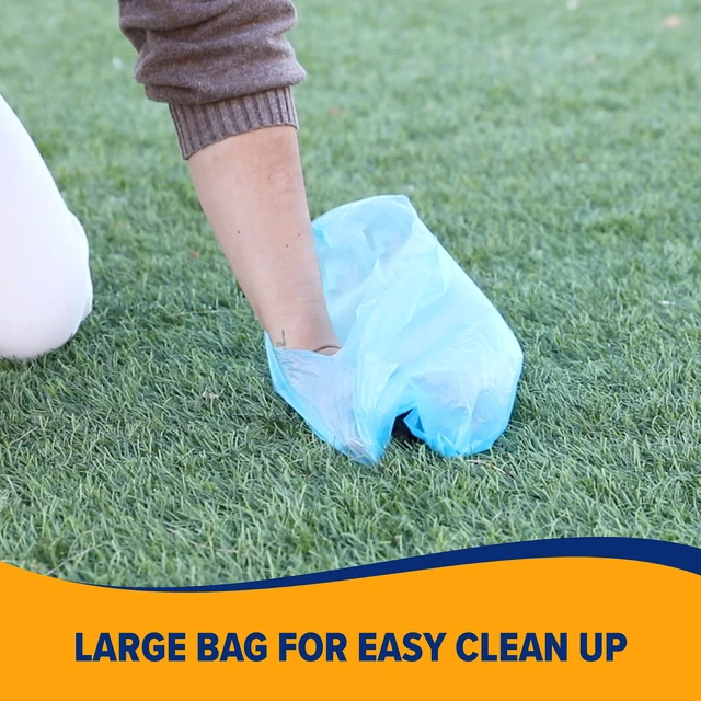 Alt view image 4 of 7 - Easy-Tear Disposable Dog And Cat Waste Bags With Activated Baking Soda, 180 Dog Poop Bags, 9 x 14 Inches