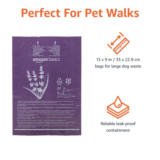 Alt view image 3 of 4 - Premium Lavender Scented Standard Dog Waste Bags, 900 bags,15 Count (Pack of 60)