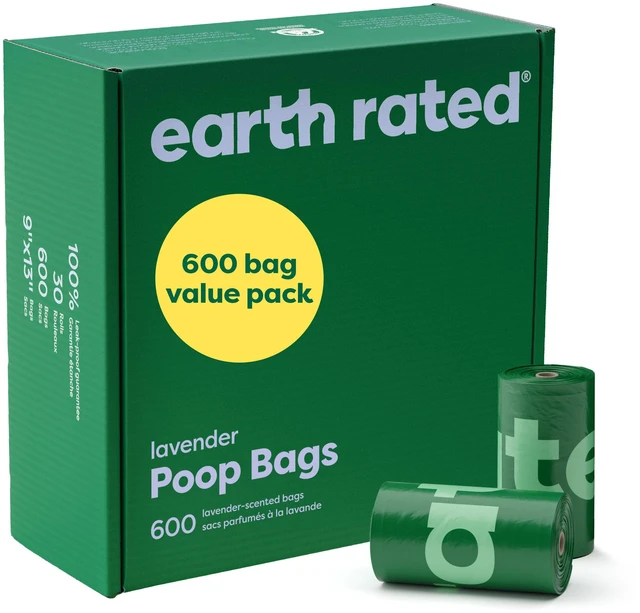Main image of Dog Poop Bags on Refill Rolls, 600 Bags, Lavender | Guaranteed Leak Proof and Extra Thick Waste Bag Refill Rolls