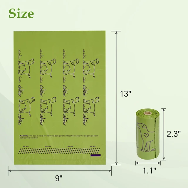 Alt view image 5 of 7 - 240 Count Lavender Scented 13 x 9 Dog Poop Bags Rolls | Leakproof Strong & Sturdy Waste Bags for Doggie Cat Pet