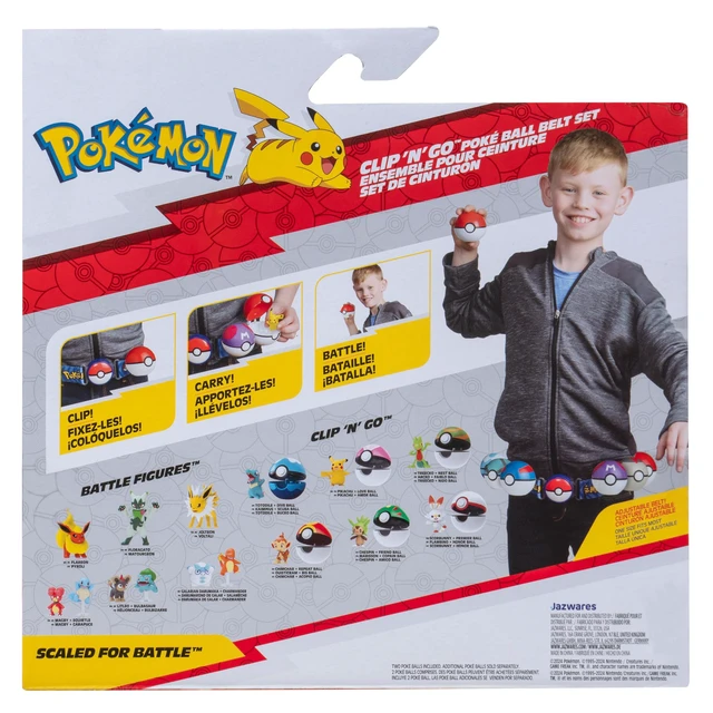Alt view image 4 of 4 - Pokemon Squirtle Clip N Go Belt Set - 2-Inch Squirtle Battle Figure with Clip N Go Belt Plus Ultra and Lure Ball Accessories