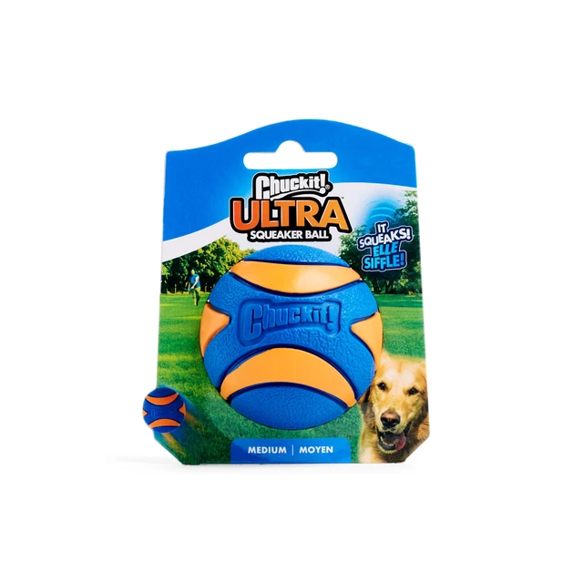 Alt view image 4 of 6 - Ultra Squeaker Dog Ball, Fetch Toy, Medium, 1 Pack