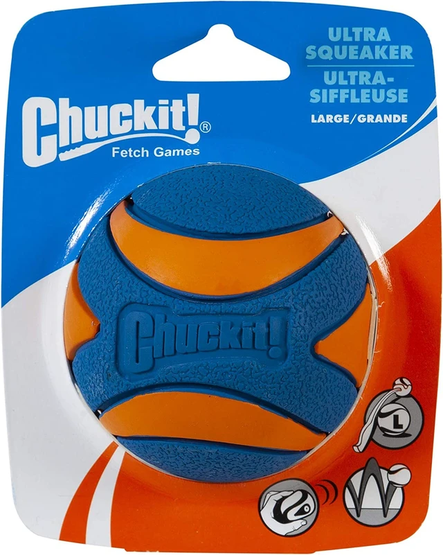 Alt view image 7 of 7 - (3 Pack) Ultra Squeaker Ball, Large