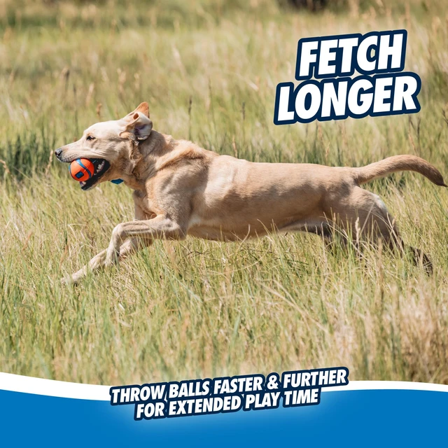 Alt view image 5 of 6 - Ultra Tug Dog Toy, Medium, Fetch & Tug Ball for Dogs 20-60 Pounds | A Fun Toy for Interactive Play with Your Dog