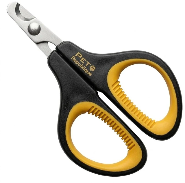 Alt view image 3 of 7 - Cat Nail Clippers Professional Stainless-Steel Nail Clipper for Cats, Kittens, Hamster, Rabbits, Birds, & Small Breed Animals Claw Trimmer (Black+Yellow)