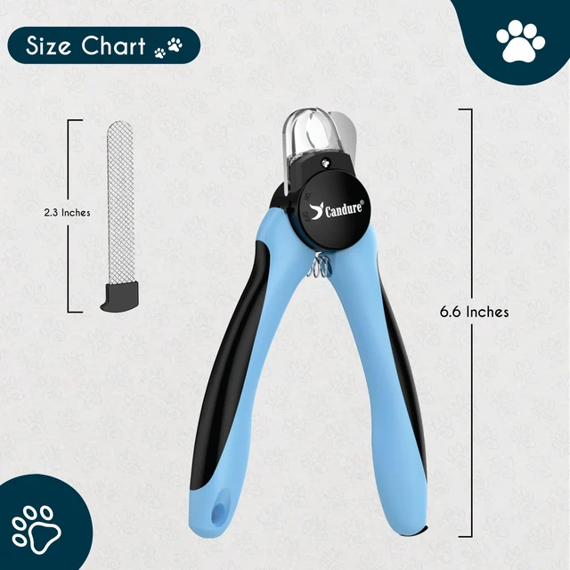 Alt view image 5 of 7 - LED Dog Nail Clippers with Light - Pet Nail Clippers with Light for Dogs & Cats, Sharp Stainless Steel Blades for Thick Nails, Safe Grooming Trimmer with Nail File (Sky Blue)