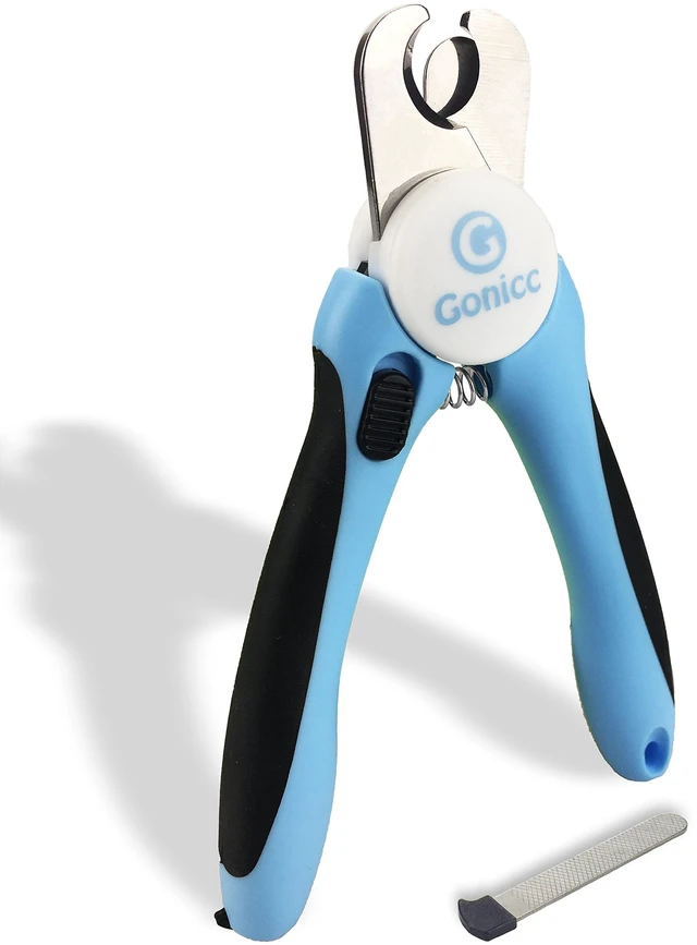 Main image of Professional Pet Nail Clippers & Trimmer for Medium Small Dogs Cats | Ergonomic non-slip grip & built-in nail file, Vet-recommended pet nail trimmer with anti-overcut safety guard.