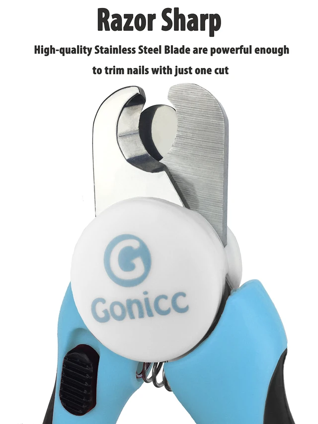 Alt view image 3 of 6 - Professional Pet Nail Clippers & Trimmer for Medium Small Dogs Cats | Ergonomic non-slip grip & built-in nail file, Vet-recommended pet nail trimmer with anti-overcut safety guard.