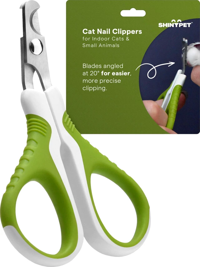 Main image of Pet Nail Clippers for Indoor Cats & Small Animals - Precision Angled Blades & Steady Grip - Ideal for Kittens Tiny Dogs Rabbits Birds - Nail Trimmer & Claw Scissors for Home Grooming - eBook + App
