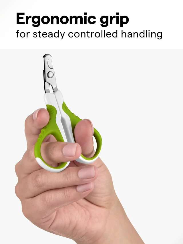 Alt view image 4 of 7 - Pet Nail Clippers for Indoor Cats & Small Animals - Precision Angled Blades & Steady Grip - Ideal for Kittens Tiny Dogs Rabbits Birds - Nail Trimmer & Claw Scissors for Home Grooming - eBook + App