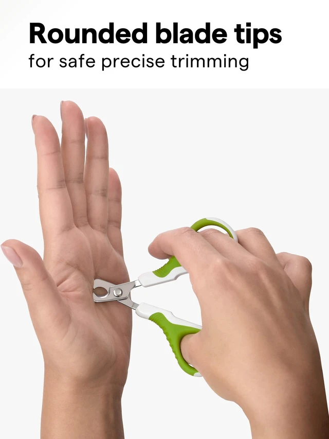 Alt view image 5 of 7 - Pet Nail Clippers for Indoor Cats & Small Animals - Precision Angled Blades & Steady Grip - Ideal for Kittens Tiny Dogs Rabbits Birds - Nail Trimmer & Claw Scissors for Home Grooming - eBook + App