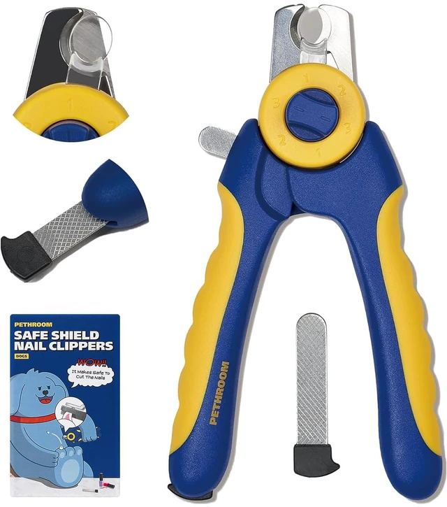 Main image of Professional Dog Nail Clipper with Safety Guard, Avoid Overcutting | Adjustable Cutting Length 13mm, Durable Stainless Steel Pet Nail Trimmer for Small Medium Dogs and Cats