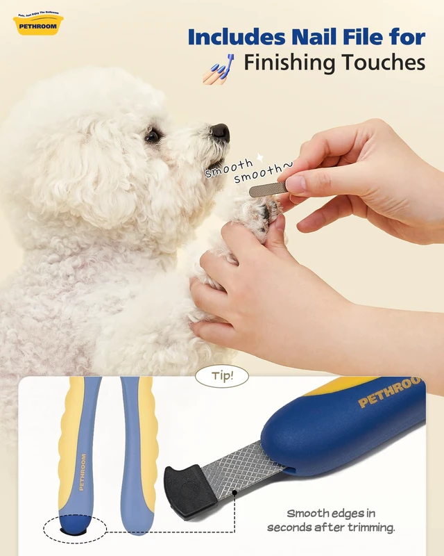 Alt view image 7 of 7 - Professional Dog Nail Clipper with Safety Guard, Avoid Overcutting | Adjustable Cutting Length 13mm, Durable Stainless Steel Pet Nail Trimmer for Small Medium Dogs and Cats