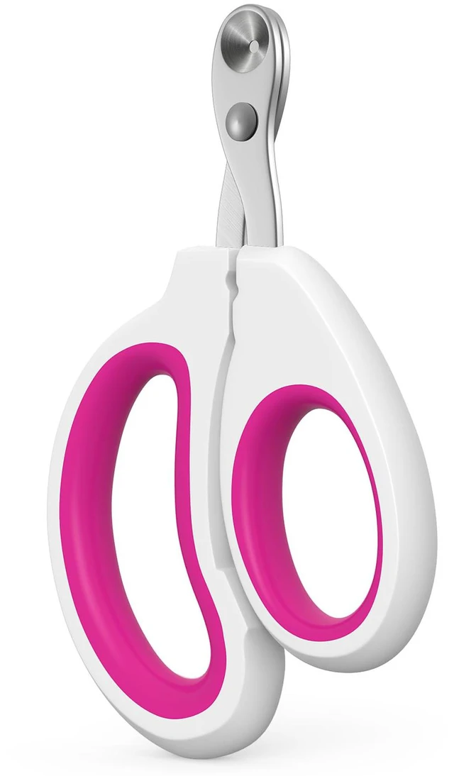 Main image of Cat Nail Clippers - Stainless Steel, Non-Slip, Safe for Small Pets | Practical Pet Nail Clipper For Small Animals. Ergonomic Non-Slip Handle For Safe, Easy Trimming At Home For Kittens & Puppies