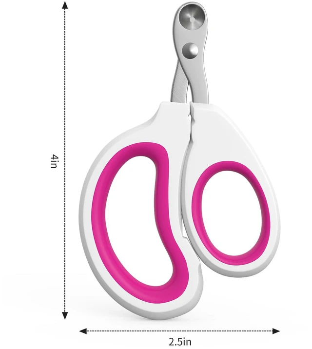 Alt view image 7 of 7 - Cat Nail Clippers - Stainless Steel, Non-Slip, Safe for Small Pets | Practical Pet Nail Clipper For Small Animals. Ergonomic Non-Slip Handle For Safe, Easy Trimming At Home For Kittens & Puppies