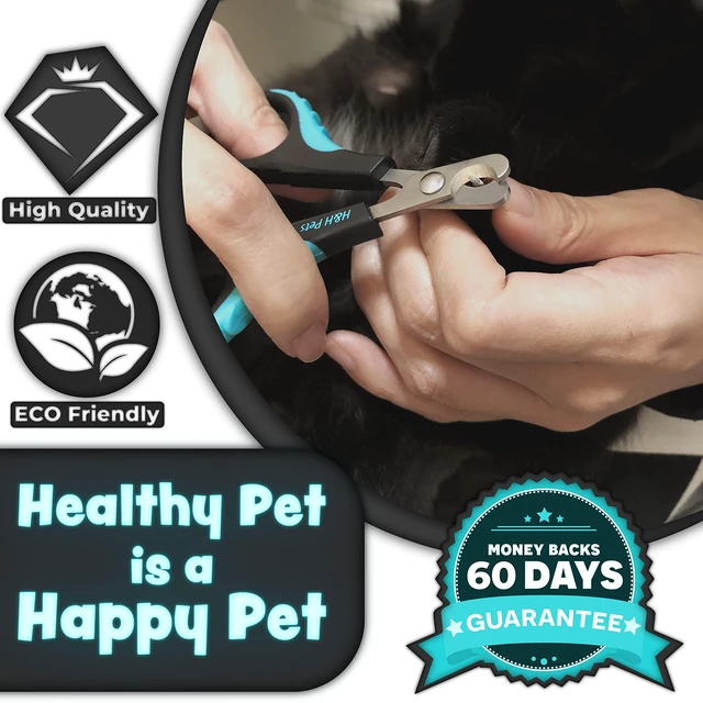 Alt view image 3 of 7 - Cat Nail Clipper - Professional Sharp Stainless Steel Claw Clipper Trimmer with Sturdy Non Slip Handles - For Small Animal & Cats Nail Cutter