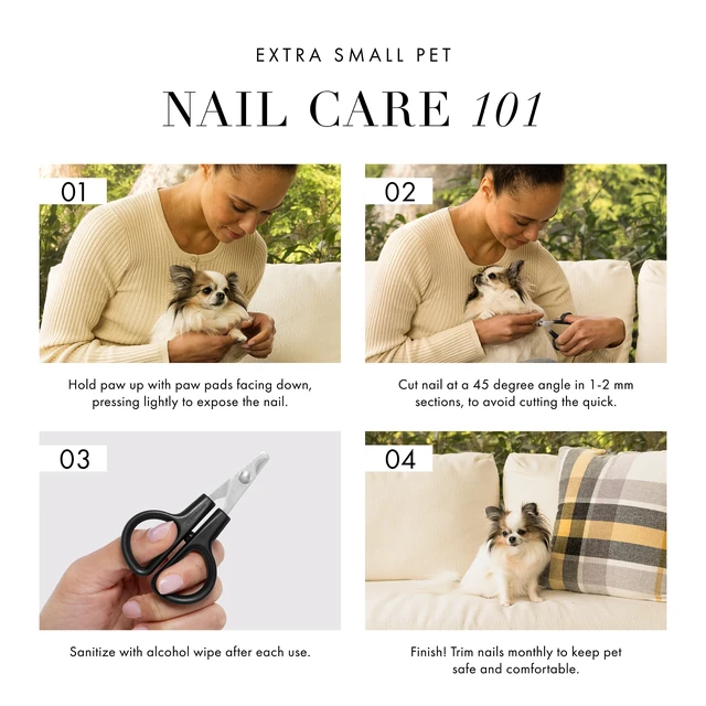 Alt view image 6 of 7 - X-Small Nail Clippers for Pets- Manual Professional Nail Trimmer
