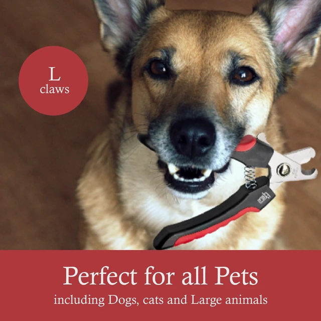 Alt view image 5 of 6 - Dog and Cat Nail Clippers, Claw Trimmer, Safety Guard, Easy & Safe | Rubber, Stainless Steel, Rubber Coated Handles for a Secure Grip, Gentle on Pets