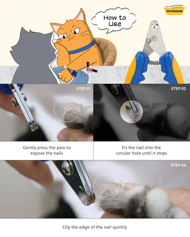 Alt view image 7 of 7 - Cat Nail Clipper Trimmer for Indoor Cats, 2mm Circular Cut Hole | Premium Sturdy Stainless Steel Blade Cat Claw | Safe, Easy, Accurate, Quiet & Fast, Avoid Overcutting