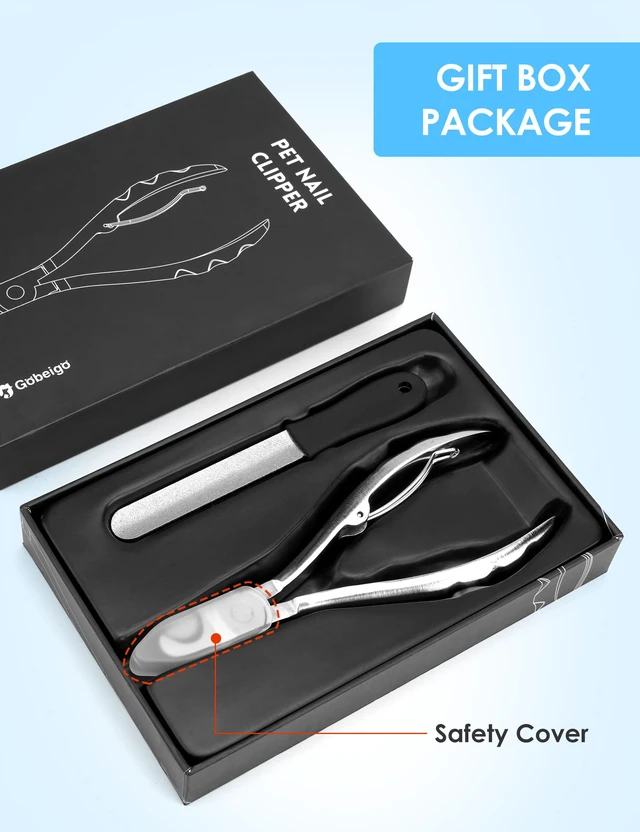 Alt view image 6 of 6 - Heavy Duty Dog Nail Clippers for Large Dogs & Thick Nails (Silver) | Upgrade Wide Open Nail Trimmer Cut Like Butter, Professional Full Metal Razor Sharp for All Dogs with Thick Toenails