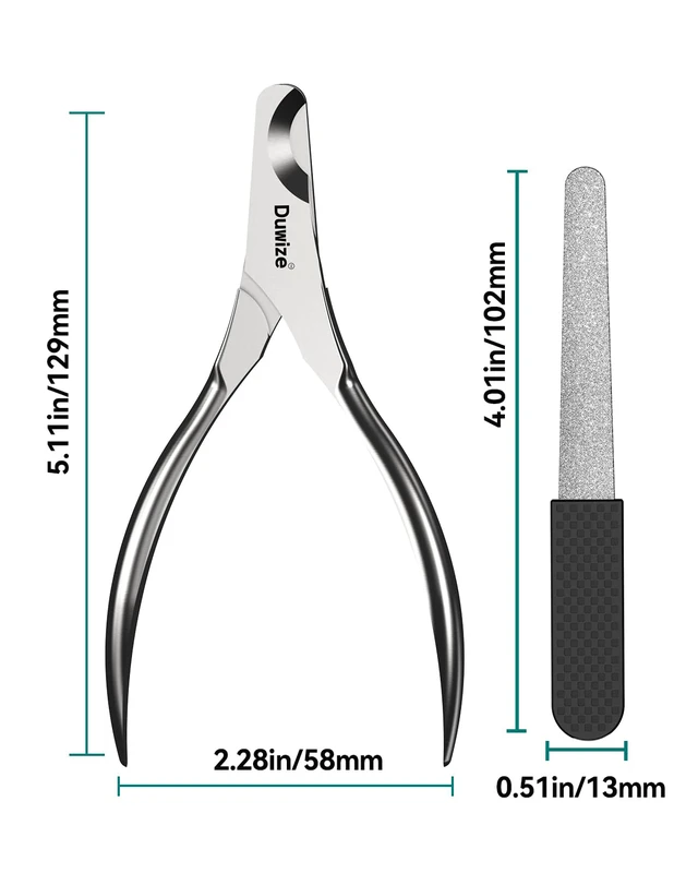Alt view image 7 of 7 - Dog Nail Clippers - All Steel Material, 1.22-Inch Large Opening, Built-in Spring, No Fur Pinch, for Medium to Large Dogs and Cats, Professional Pet Nail Trimmers, With Free Nail File (Polished)