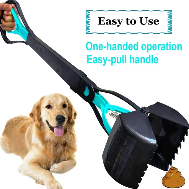 Alt view image 3 of 6 - 2-Piece Pooper Scooper for Large Medium & Small Dogs Heavy Duty,Long Handled Dog Poop Scooper for Grass,Durable Dog Poop Pick Up Tool