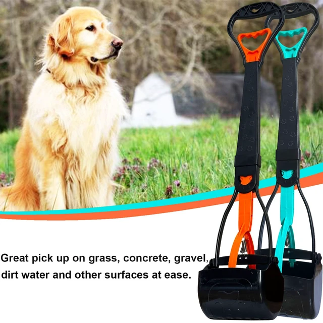 Alt view image 6 of 6 - 2-Piece Pooper Scooper for Large Medium & Small Dogs Heavy Duty,Long Handled Dog Poop Scooper for Grass,Durable Dog Poop Pick Up Tool